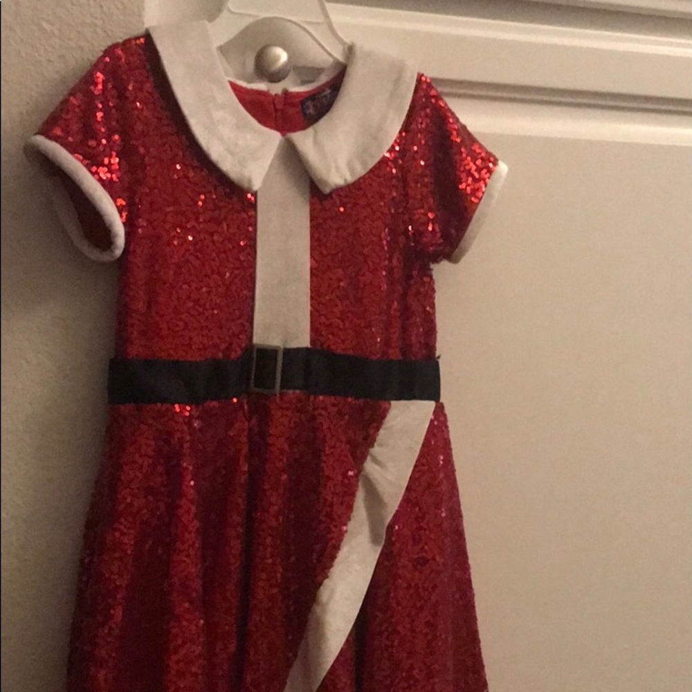 JoJo Siwa Red Sequin Christmas Santa Dress